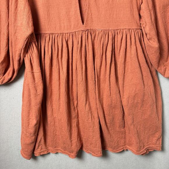 Free People Beach Get Obsessed Babydoll Tunic Dress Balloon Sleeve Size XS - Picture 6 of 12